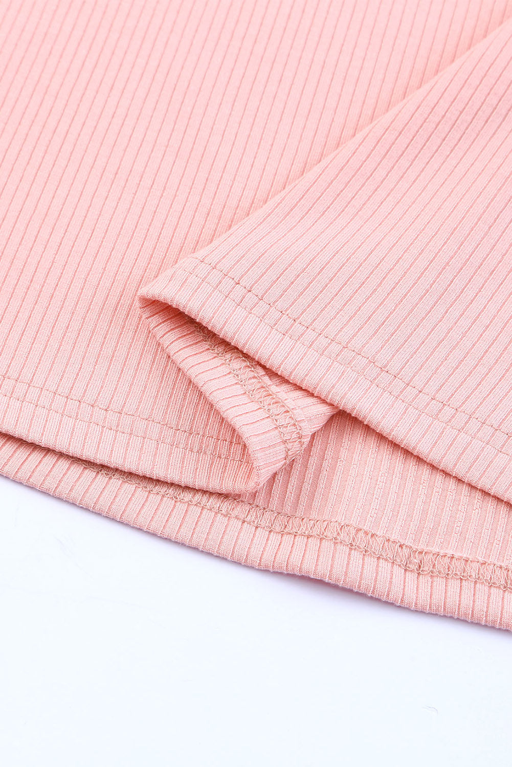 Pink Dotty Mesh Ruffle Knit Top