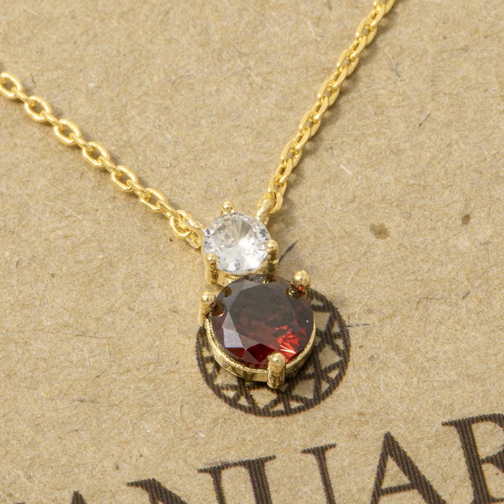 Birthstone Pendant Necklace