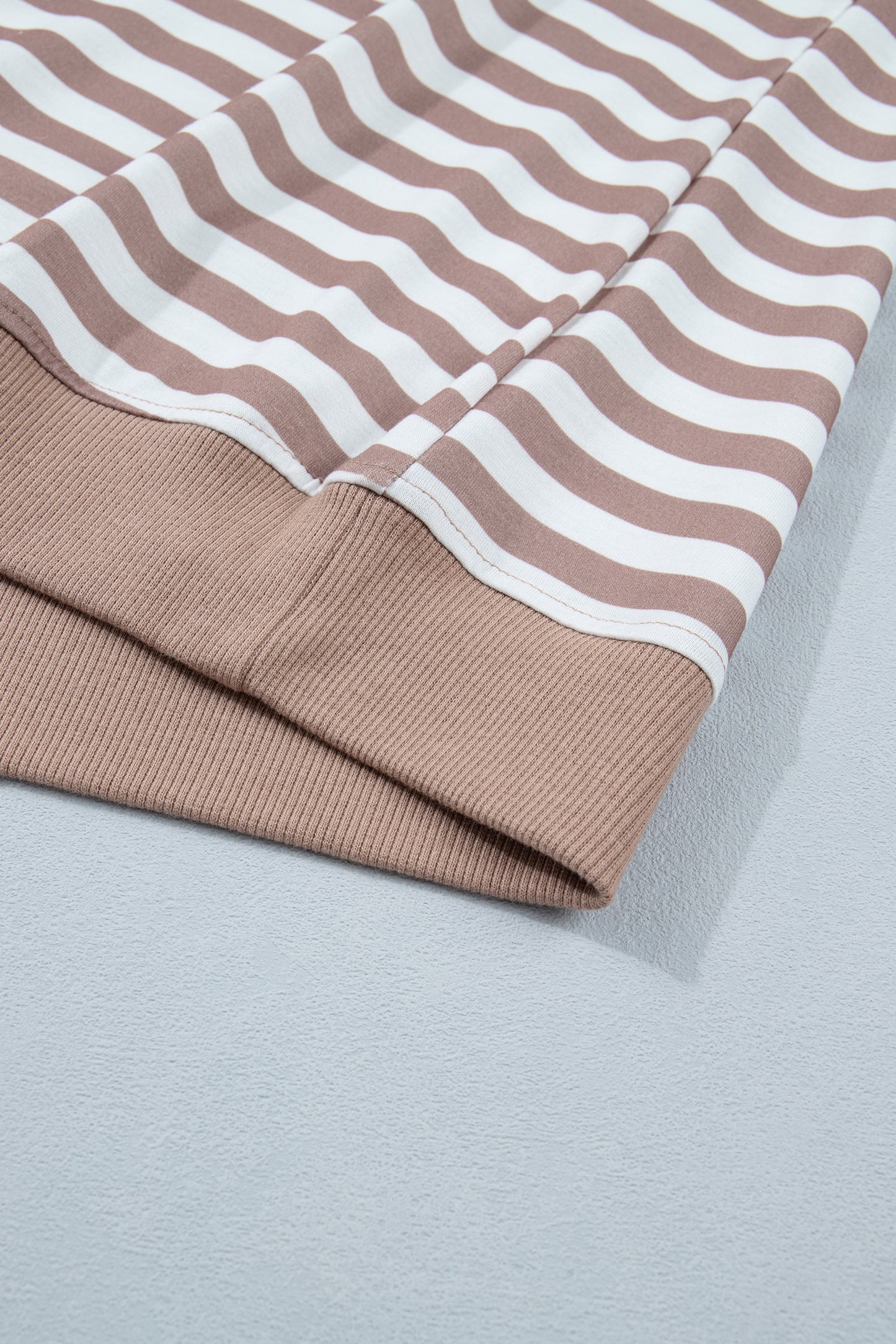 Orange Stripe Puff Sleeve T-Shirt Plus Size