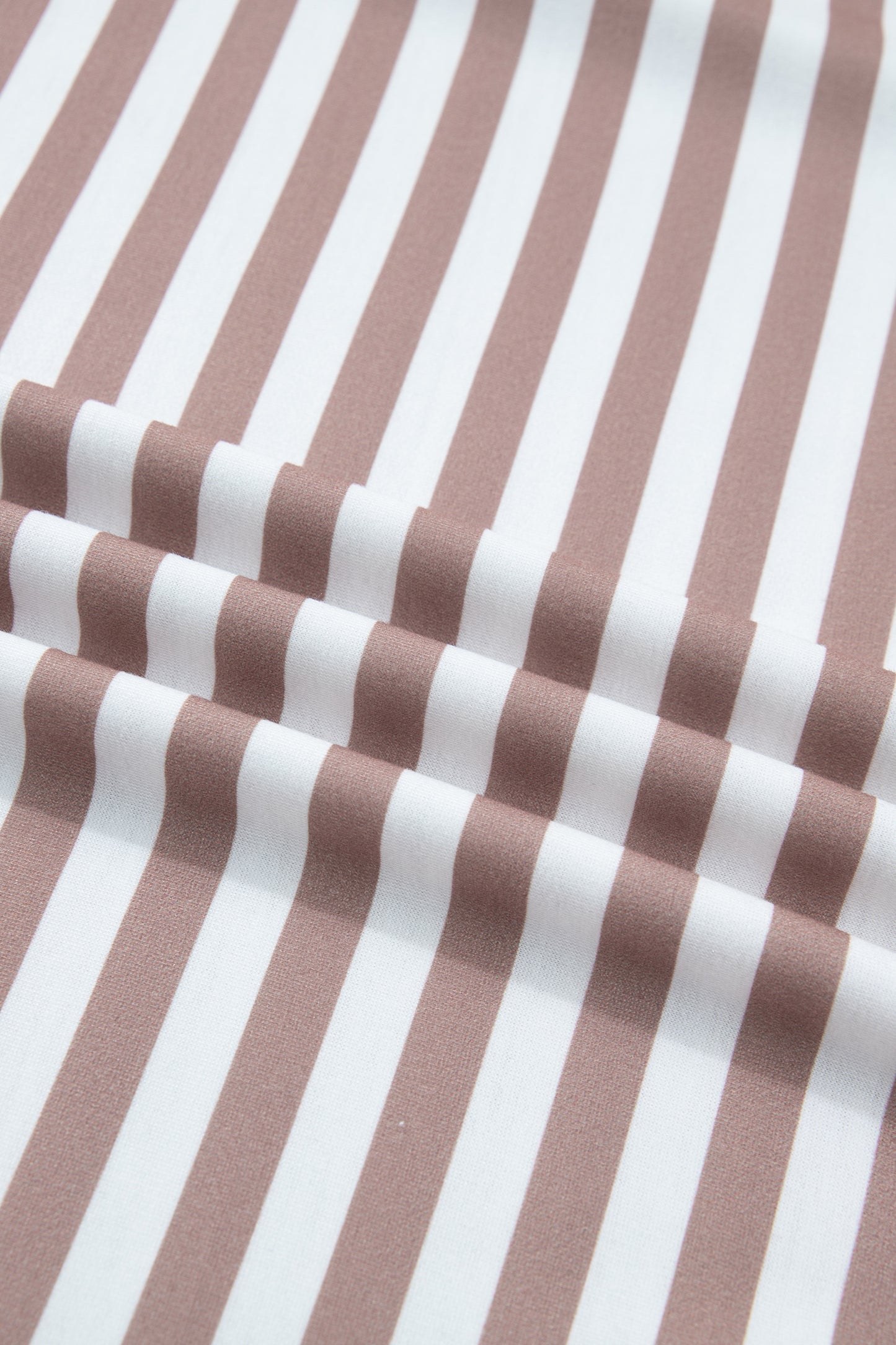 Orange Stripe Puff Sleeve T-Shirt Plus Size