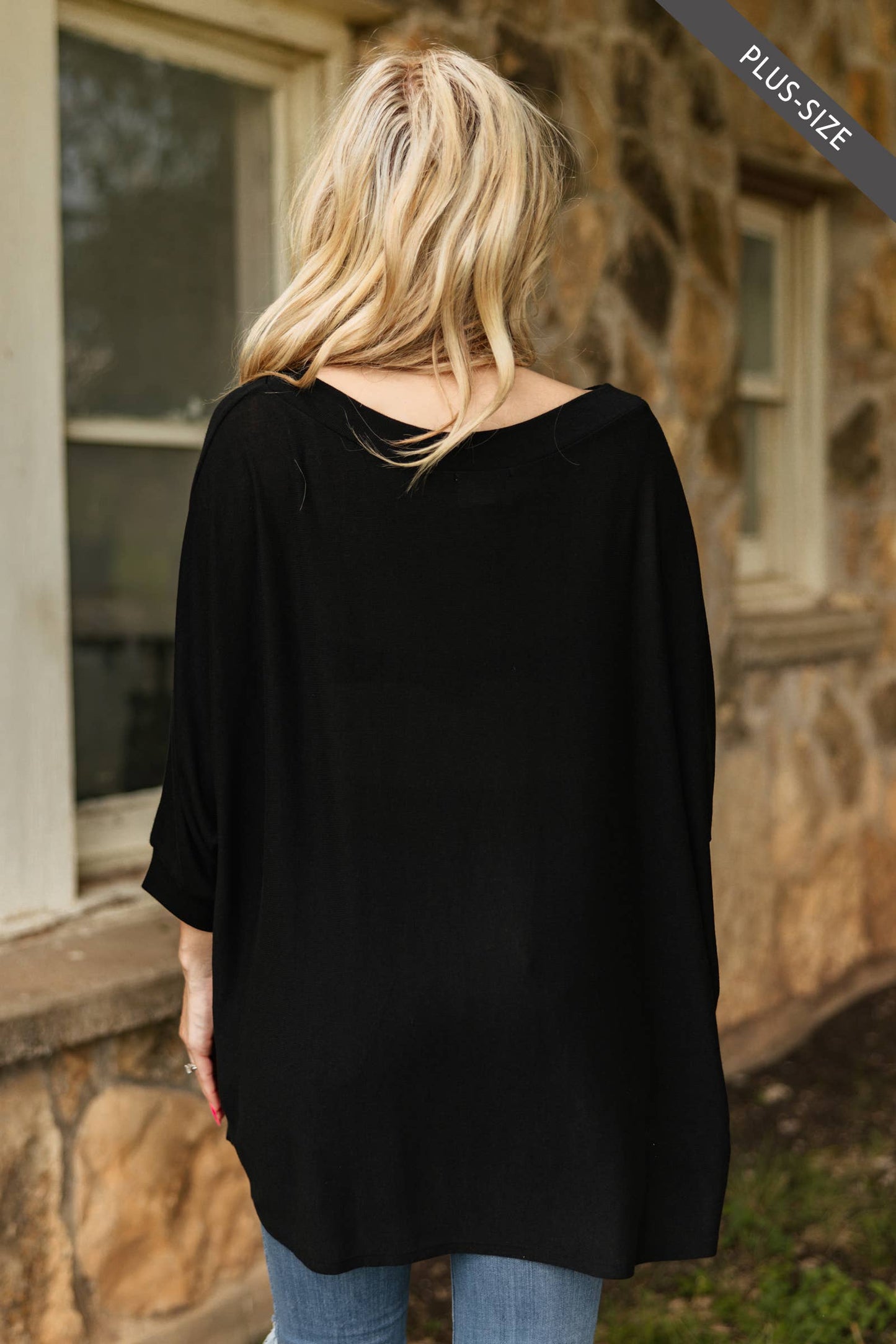 PLUS SIZE Daily Light Hacci Top