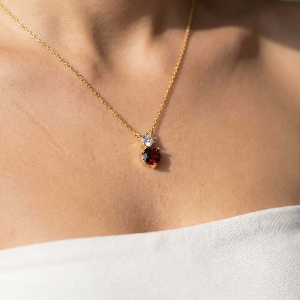 Birthstone Pendant Necklace