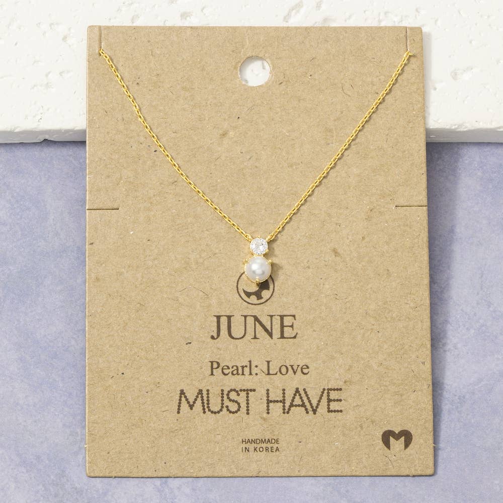 Birthstone Pendant Necklace