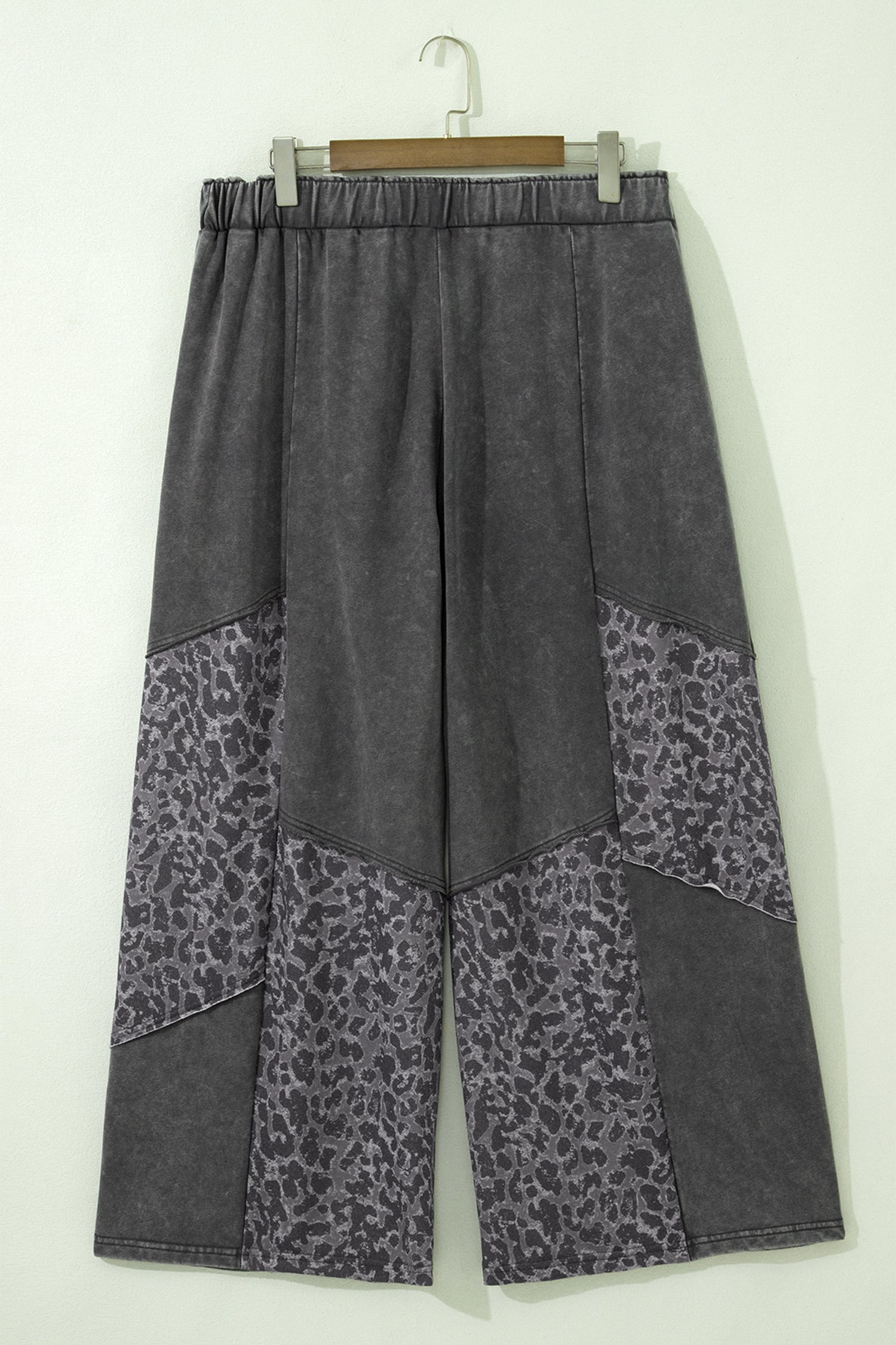 Leopard Patchwork Wash Wide Leg Pants Plus Size – BoutiqueSquared.com