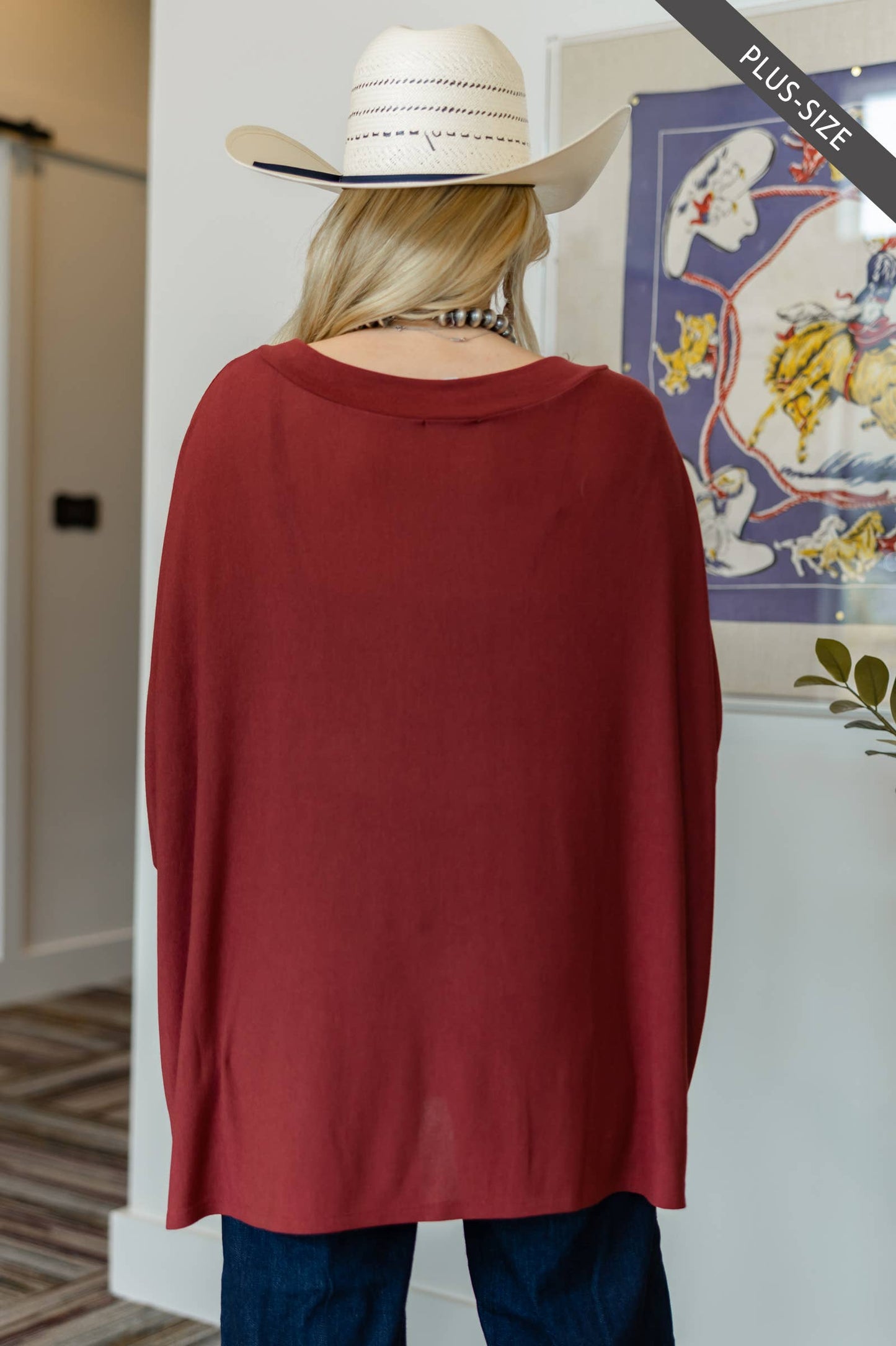 PLUS SIZE Daily Light Hacci Top