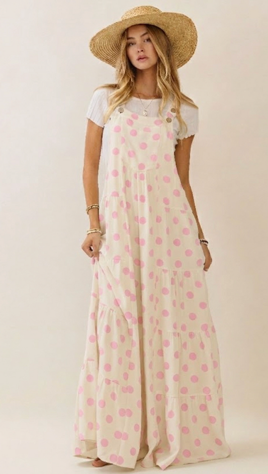 Polka Dot Maxi Jumpsuit