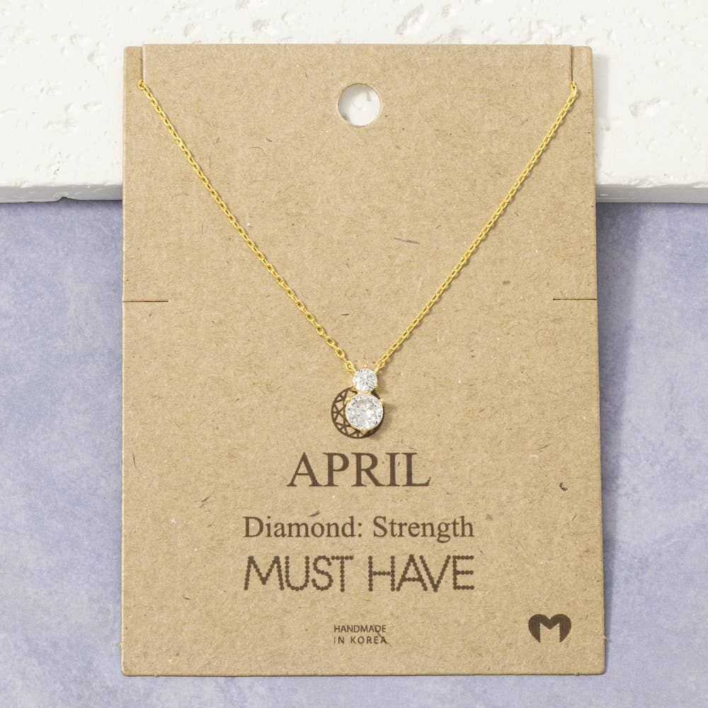 Birthstone Pendant Necklace