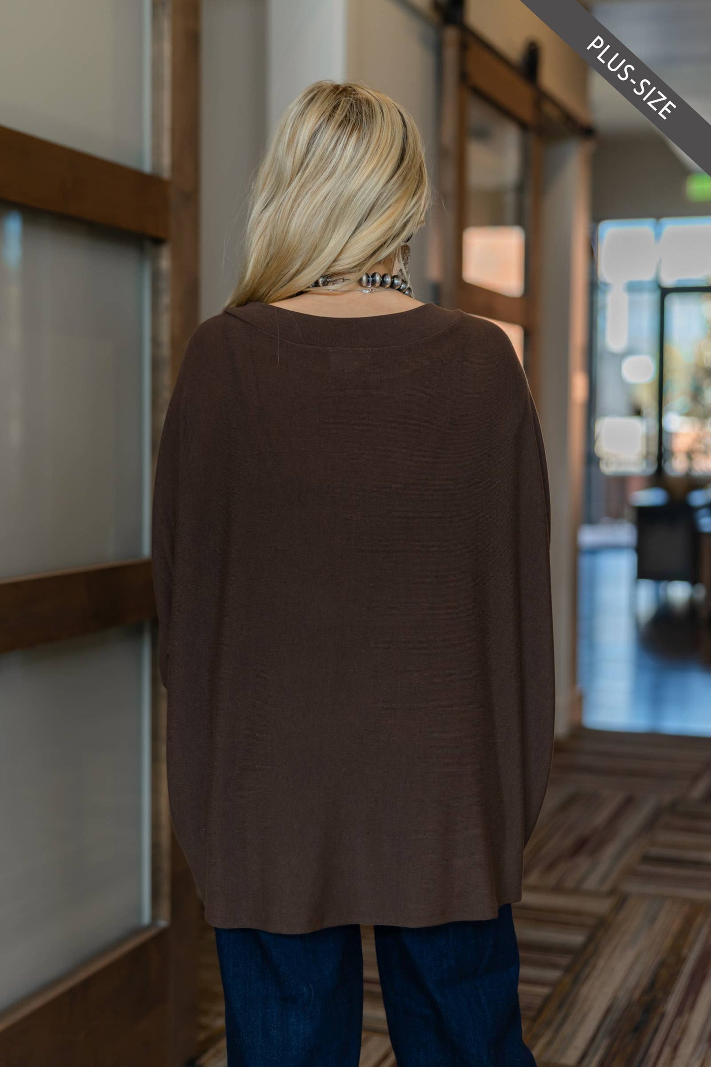 PLUS SIZE Daily Light Hacci Top