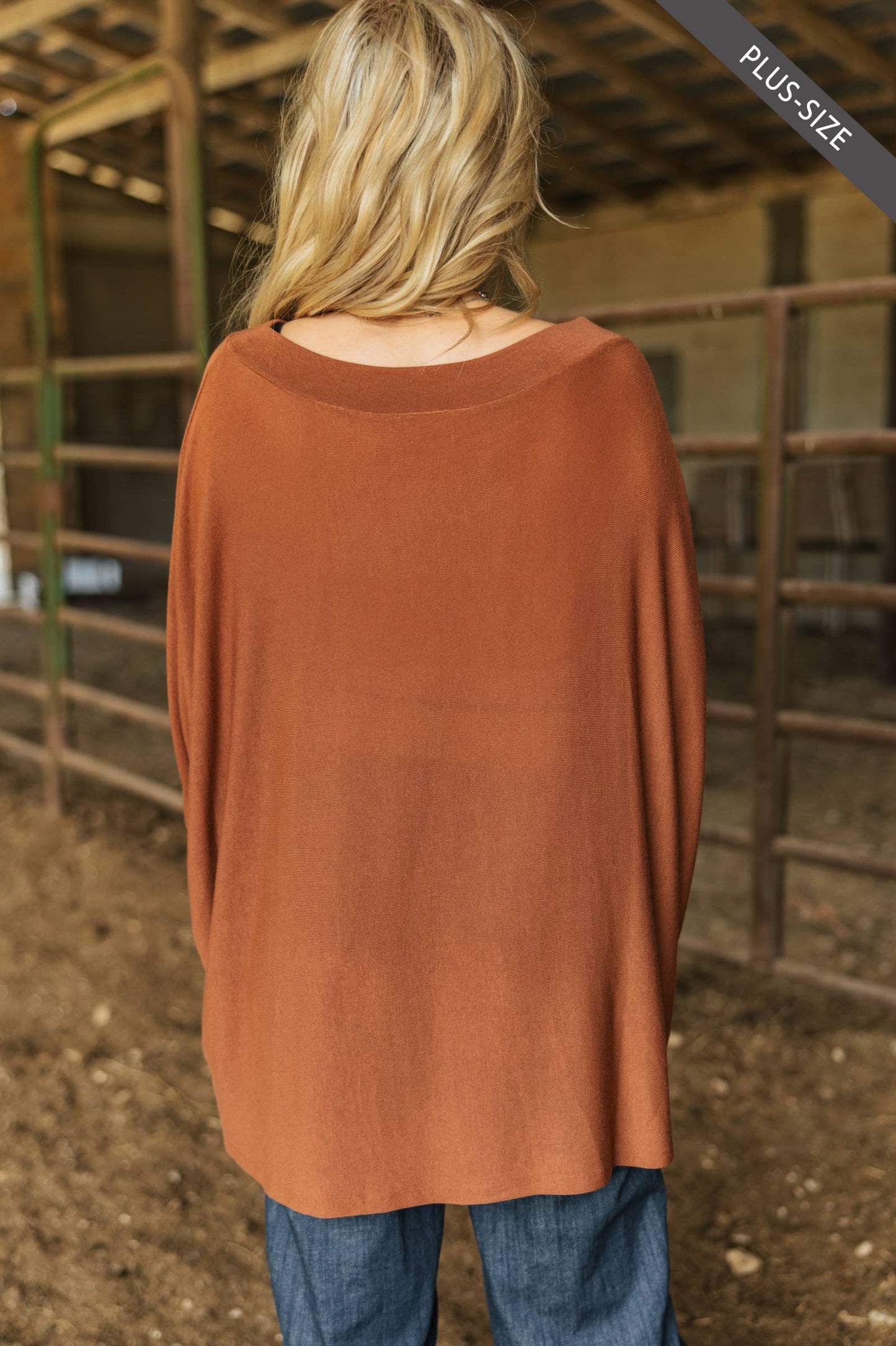 PLUS SIZE Daily Light Hacci Top