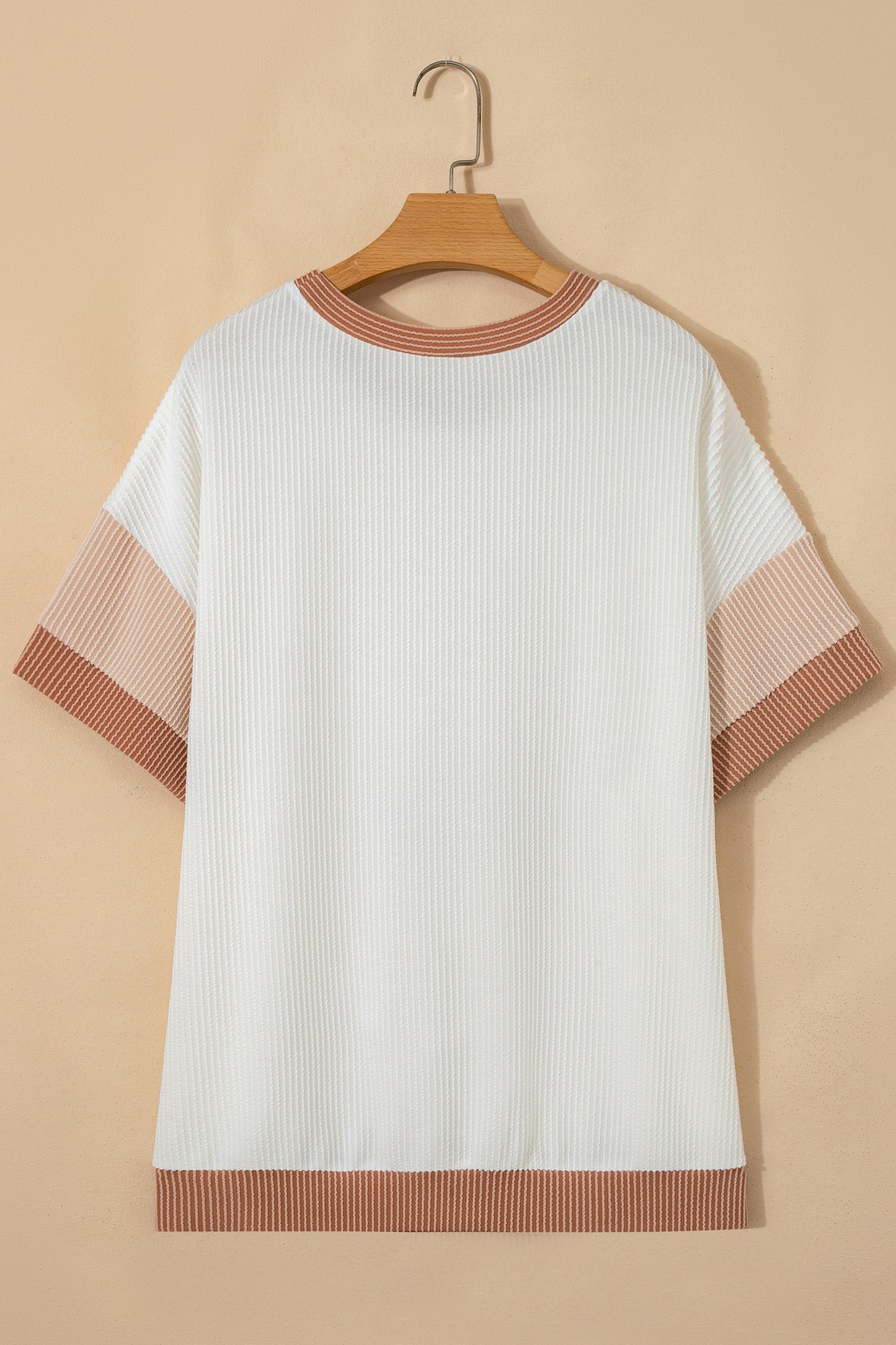 Bowknot Applique Ribbed Top Plus Size