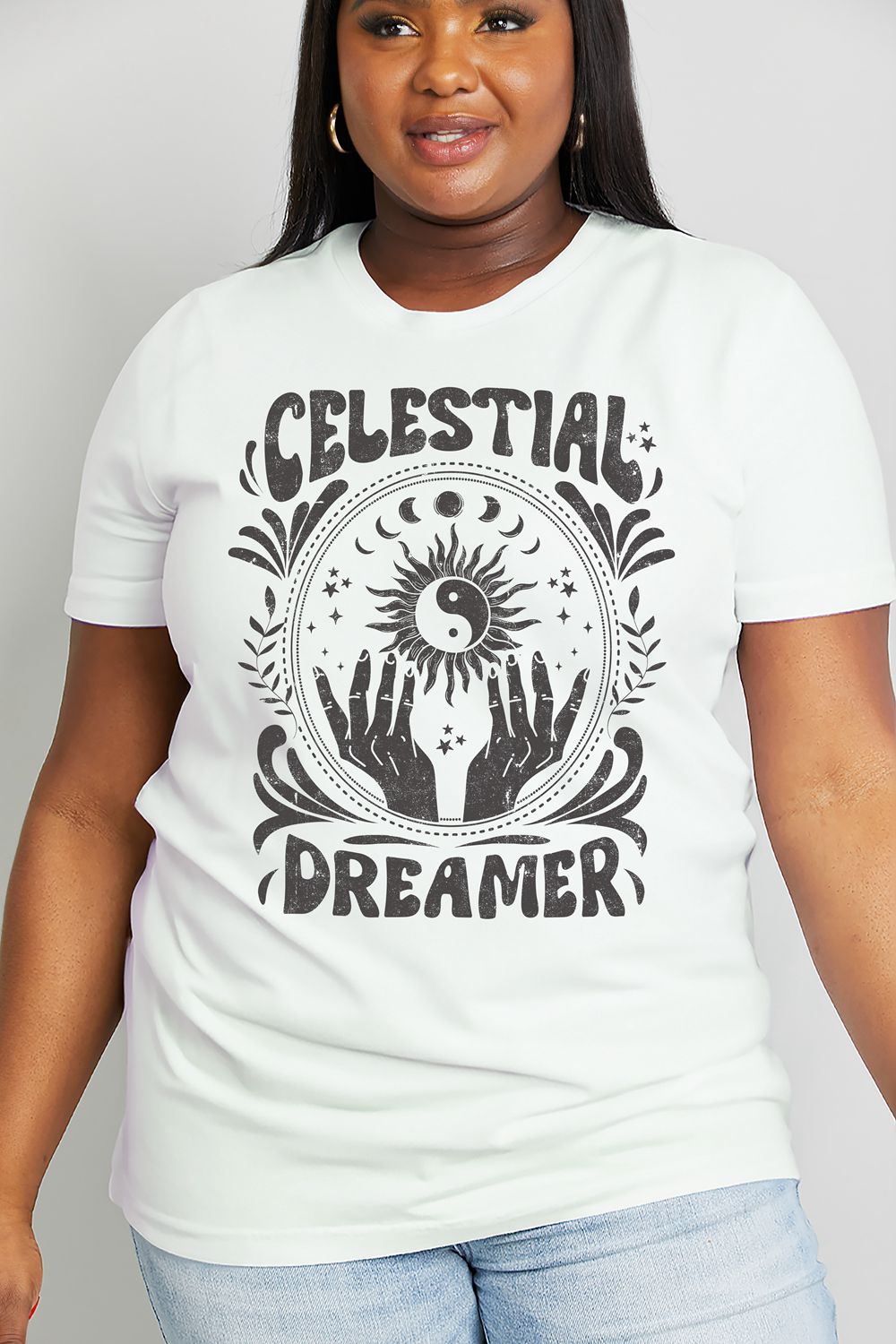 Simply Love Full Size CELESTIAL DREAMER Graphic Cotton Tee