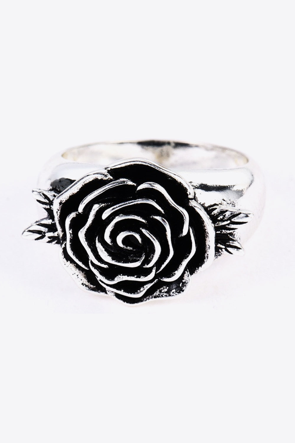 Rose 18K Silver-Plated Ring