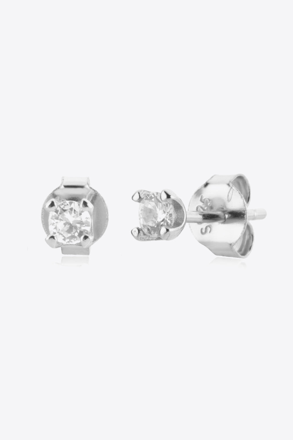 Zircon 925 Sterling Silver Stud Earrings