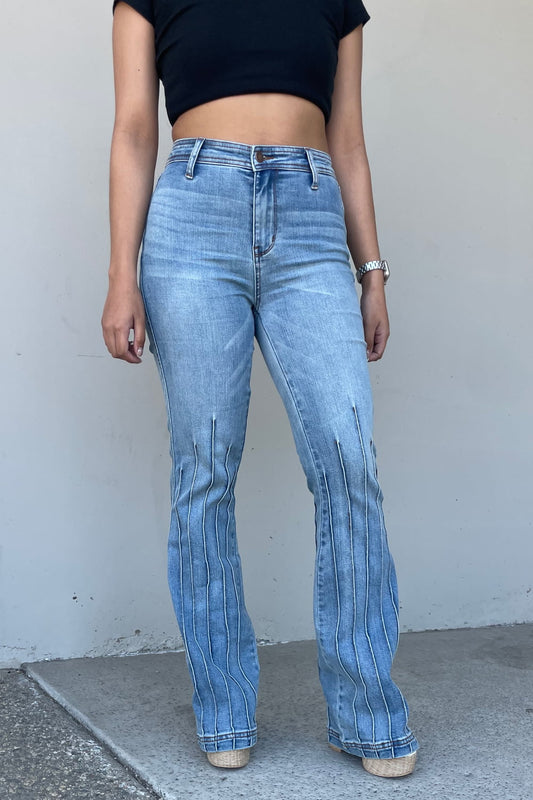 Judy Blue Vivian Full Size High Waisted Bootcut Jeans