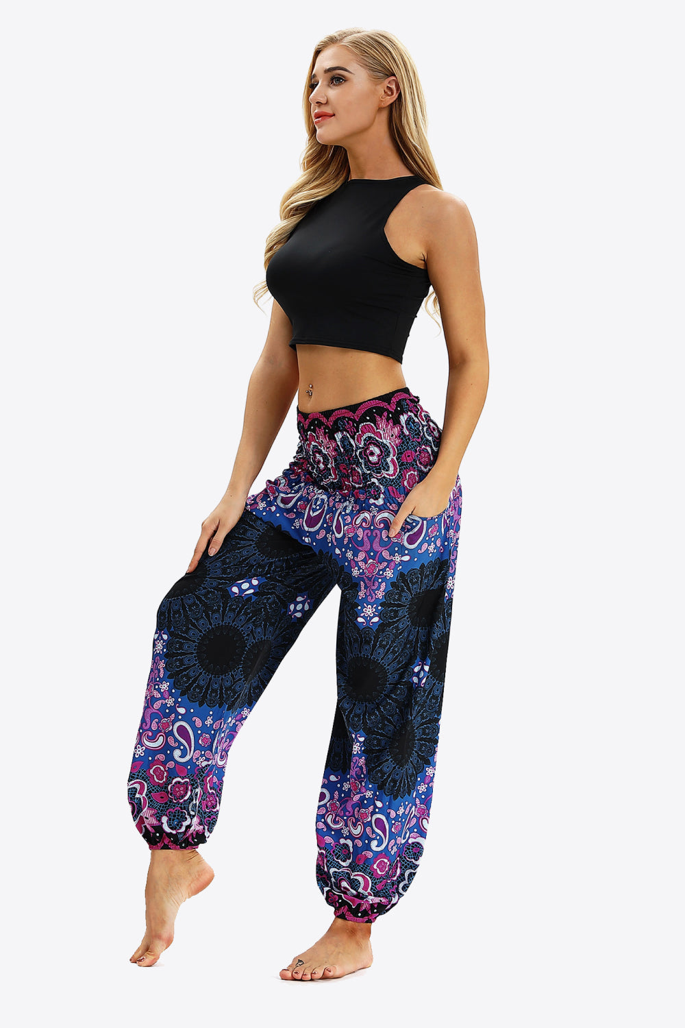 Printed Jogger Pants with Pockets