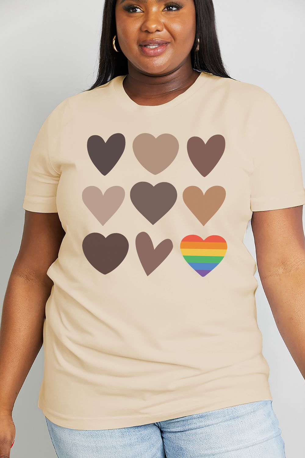 Simply Love Full Size Heart Graphic Cotton Tee