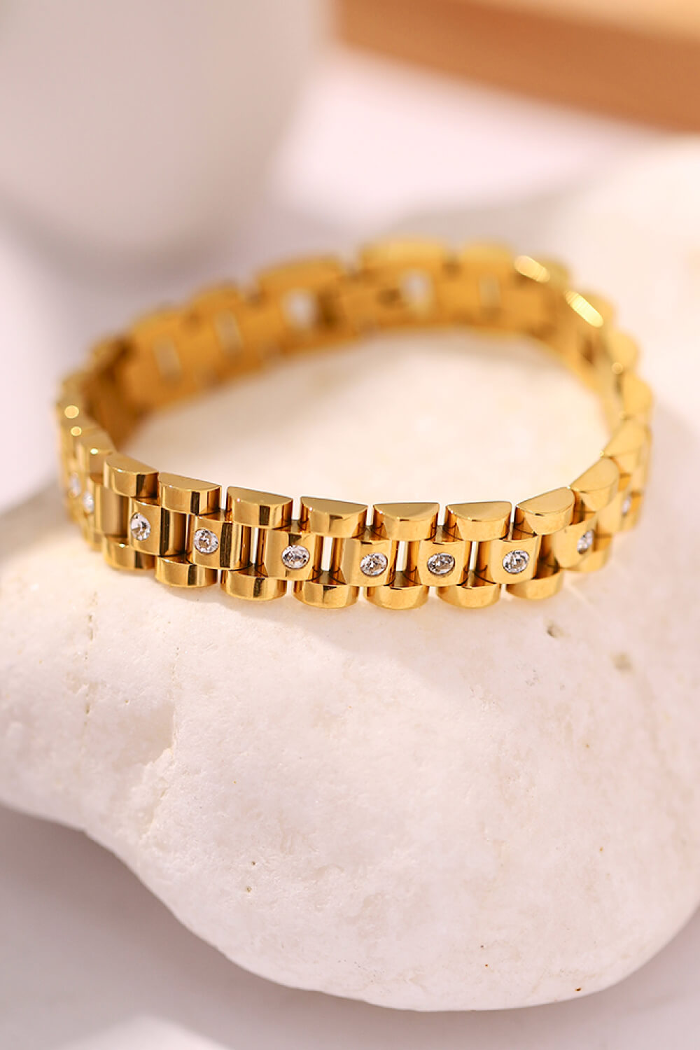 18K Gold-Plated Watch Band Bracelet