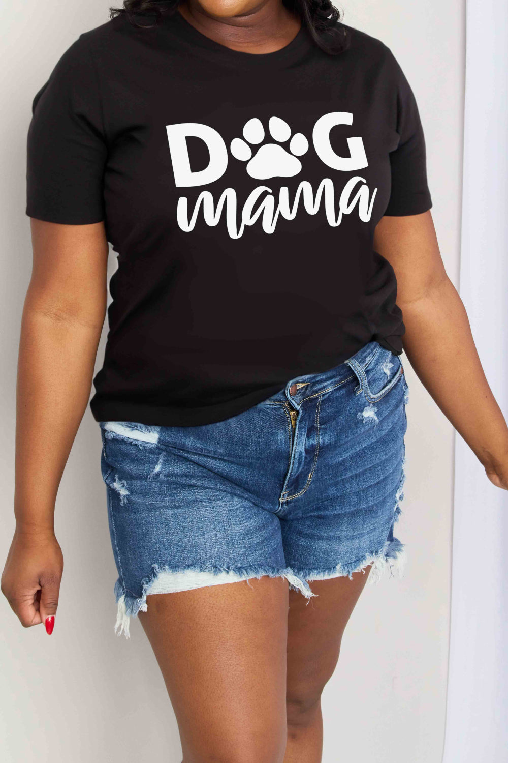 Simply Love Full Size DOG MAMA Graphic Cotton T-Shirt