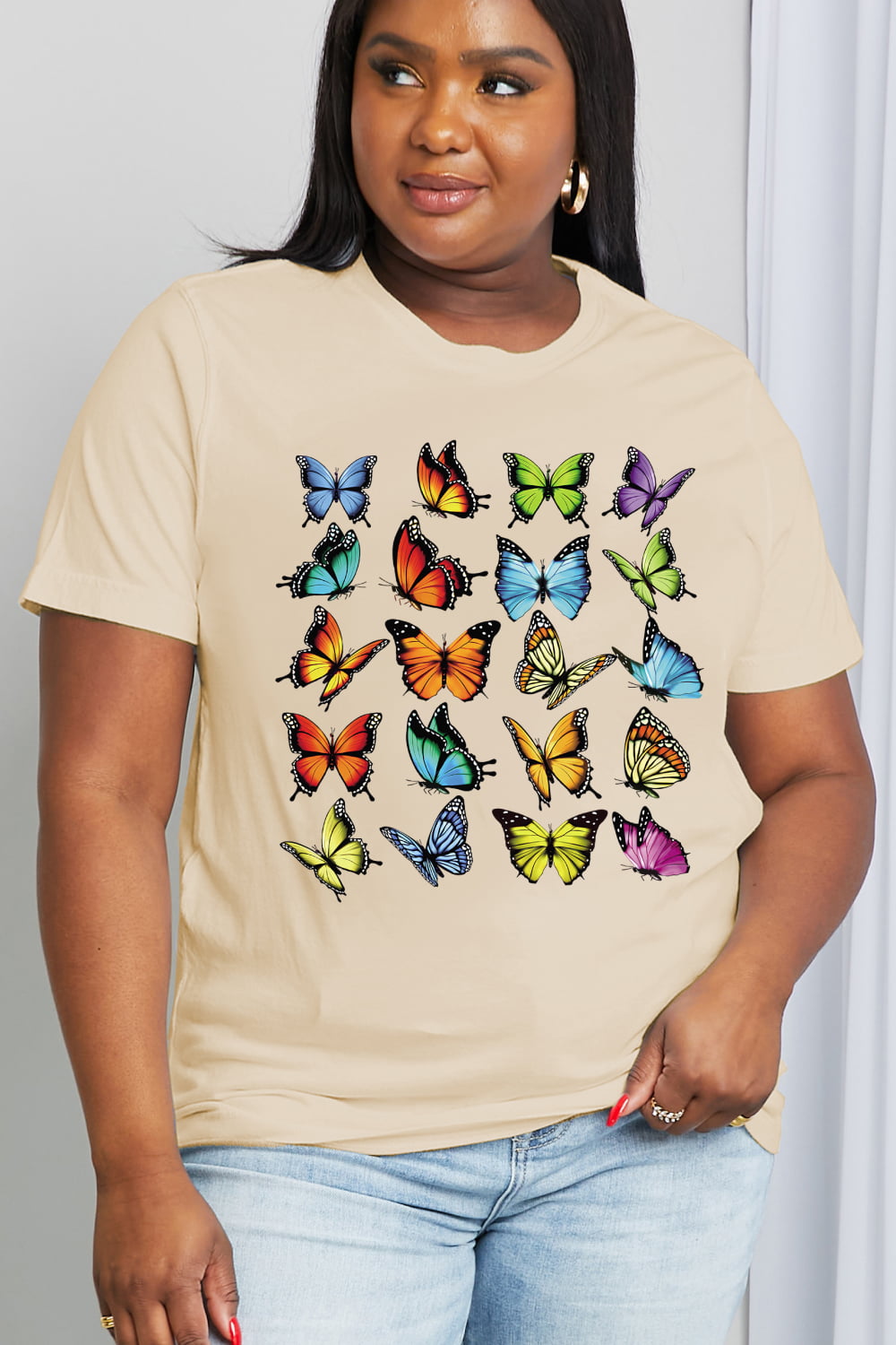 Simply Love Full Size Butterfly Graphic Cotton Tee