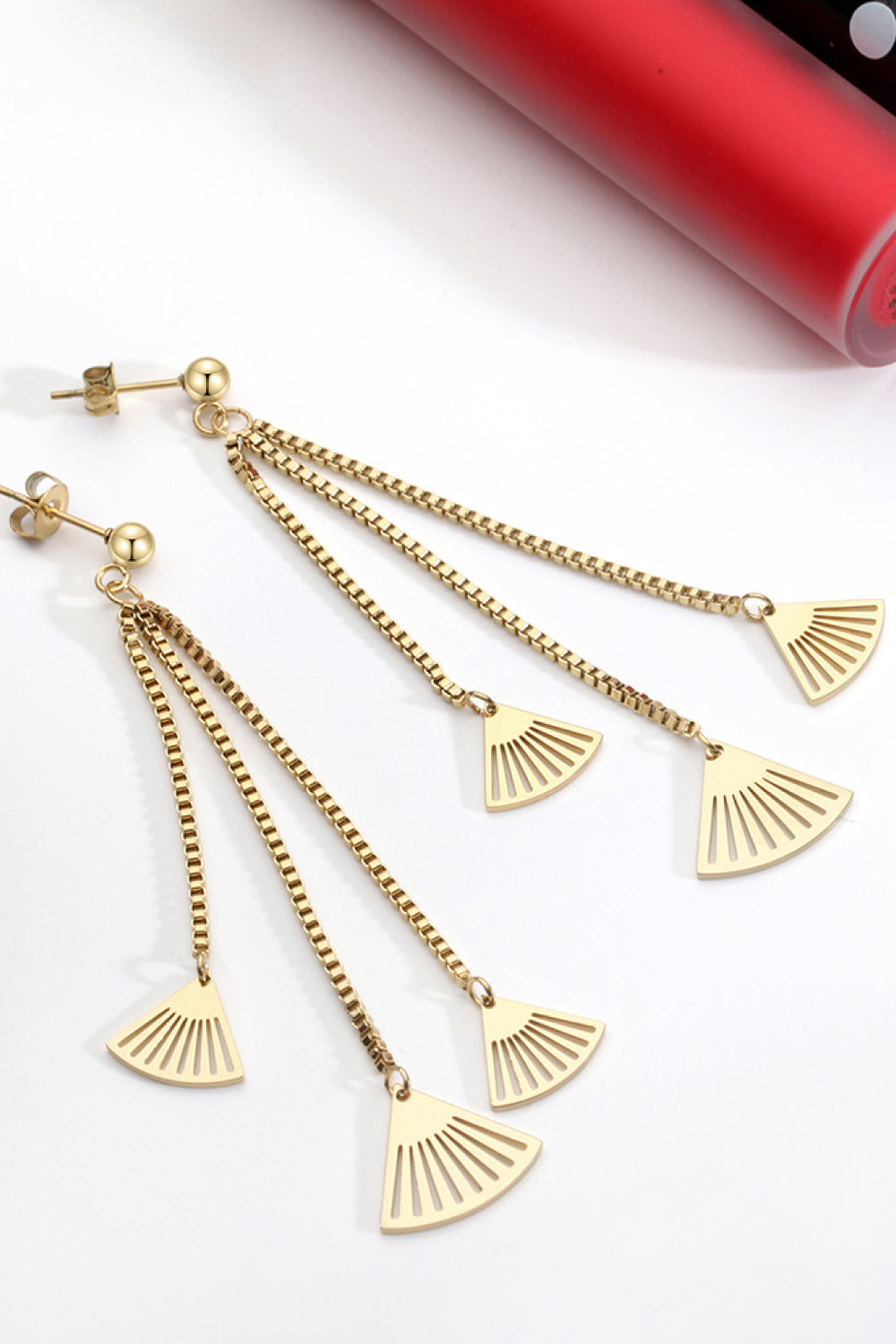 18K Gold Plated Stainless Steel Fringe Earrings