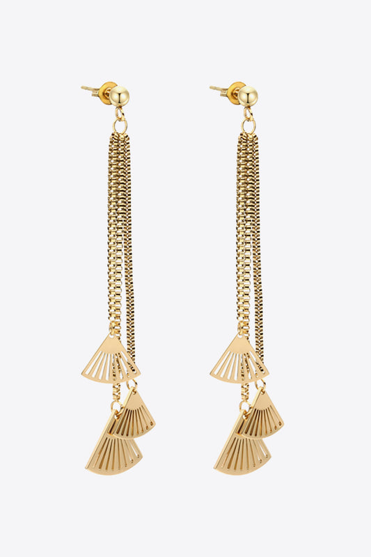 18K Gold Plated Stainless Steel Fringe Earrings