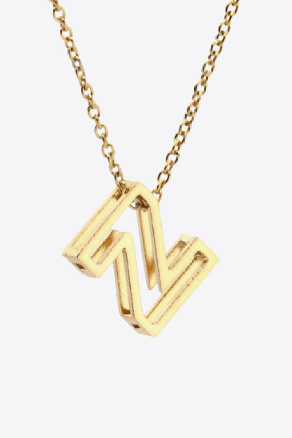 U to Z Letter Pendant Nekclace