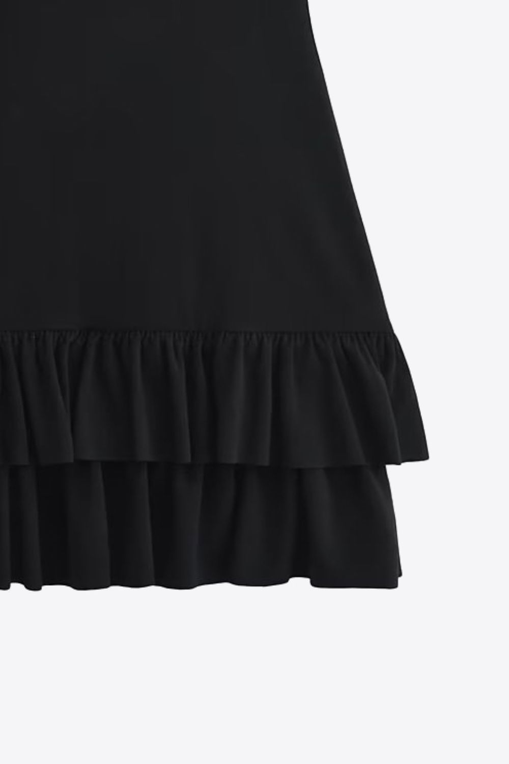 Strapless Ruffle Hem Dress